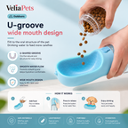 VeliaPets™ 3-in-1 Dog Water Bottle – Portable Pet Water Dispenser with Food Container & Poop Bag Holder