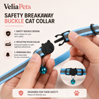 VeliaPets™ AirTag Cat Collar – Reflective, Waterproof & Adjustable (AirTag Not Included)